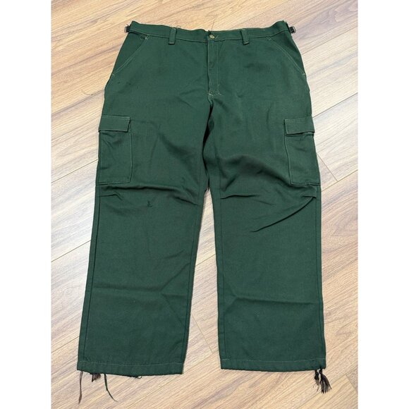 Vintage Wildland FR Flame Resistant Aramid Pants Olive Green 38-42x32 US Forest